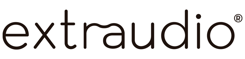 Extraudio logo black